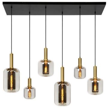 Lucide JOANET 45494/06/65 Závesná lampa 6x40w/e27 ip20