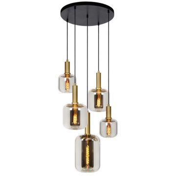 Lucide JOANET 45494/15/65 Závesná lampa 5x40w/e27 ip20