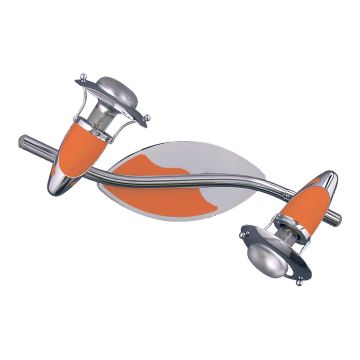 Prezent ZEUS CH/ORANGE 472 Bodové svetlo 2x40W/E14/R50 IP20