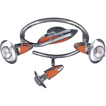 Prezent ZEUS CH/ORANGE 473 Bodové svetlo 3x40w/e14_r50