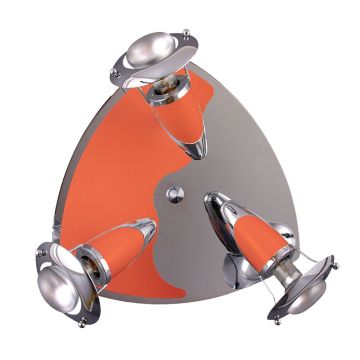 Prezent ZEUS CH/ORANGE 474 Bodové svetlo 3x40W/E14/R50 IP20