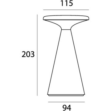 Maxlight FUNGHI T0064 Stolná lampa 1x1.6w/led 2700k 160lm ip44