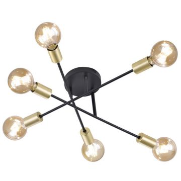Trio CROSS 606700632 Stropná lampa 6x40w/e27 ip20