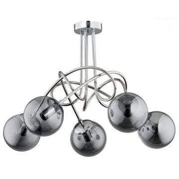 Alfa TANGO GLASS 61095 Stropná lampa 5x60W/E27