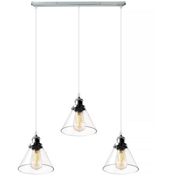 Altavola Design NEW YORK LOFT LA034/CL3_chrom Závesná lampa 3x40W/E27 IP20