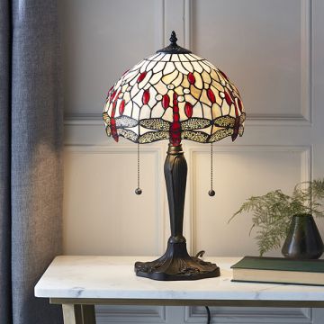 Endon DRAGONFLY BEIGE 64086 Stolná lampa 2x60W/E27 IP20