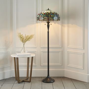 Endon DRAGONFLY BLUE 64069 Stojanová lampa 2x60W/E27 IP20