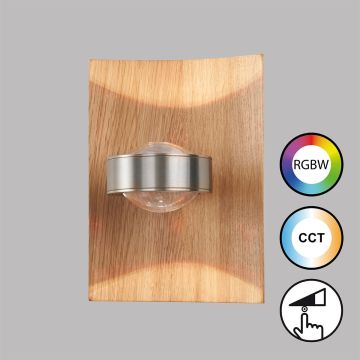 Fischer&Honsel SHINE-WOOD 30542 Stena svietidlo 1x9W/LED 2700K 900 lm IP20