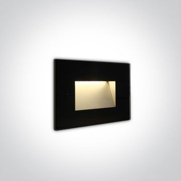 One Light The Glass Face 68076/B/W Schodová lampa na zabudovanie 1x3W/LED 3000K 200lm IP65