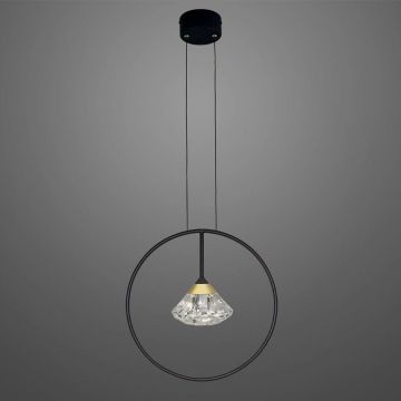 Altavola Design Tiffany LA059/P_black Závesná lampa 1x3W/LED 3000K 180lm IP20