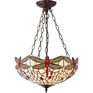 Endon DRAGONFLY BEIGE 70759 Závesná lampa 3x60W/E27 IP20