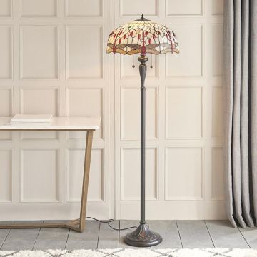 Endon DRAGONFLY BEIGE 70940 Stojanová lampa 2x60W/E27 IP20
