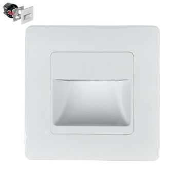 Prezent STEP LIGHT SINGLE VERSION 70409 Schodová lampa na zabudovanie 1x1W/LED 95lm IP20