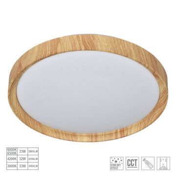 Prezent WOODEN 71330 Stropné svietidlo 1x33W/LED 2050lm IP20