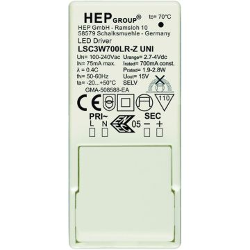 Astro Lighting LED DRIVER 6008093 Napájací zdroj IP20