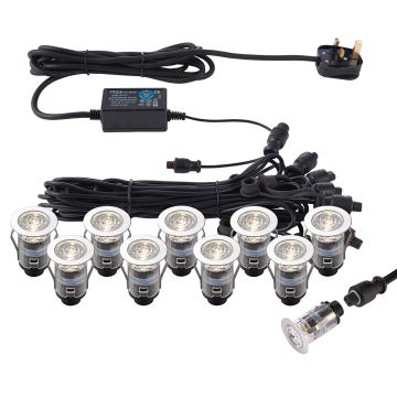 Endon IKONPRO CCT 73347 Vjazdová lampa 10x0,75W/LED 3000K/4000K 120LM IP67