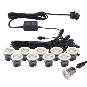 Endon IKONPRO CCT 73348 Vjazdová lampa 10x0,75W/LED 3000K/4000K 280LM IP67