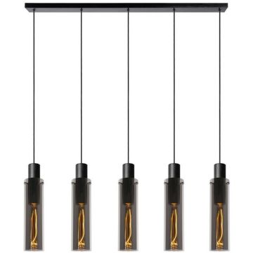 Lucide ORLANDO 74404/05/65 Závesná lampa 5x40w/e27 ip20