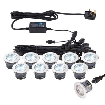 Endon IKONPRO CCT 76617 Vjazdová lampa 10x0,75W/LED 6500K/20000 410LM IP67