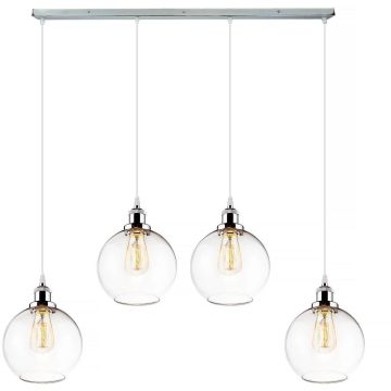 Altavola Design NEW YORK LOFT LA035/CL4_chrom Závesná lampa 4x40W/E27 IP20
