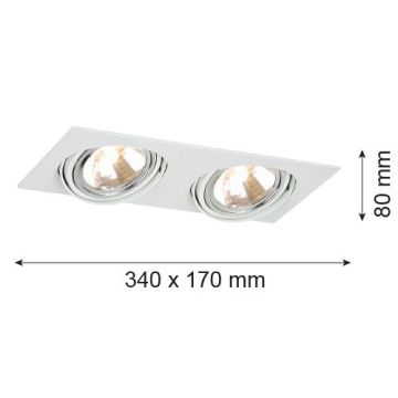 Argon OLIMP 785 Vstavané downlight svetlo 2x6W/G9 IP20