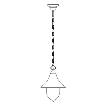 Norlys FIRENZE 800A/W Závesná lampa 1x9W/E27 IP54