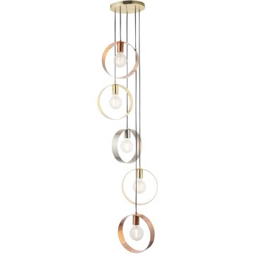 Endon HOOP 81923 Závesná lampa 5x40W/E27 IP20