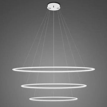 Altavola Design Ledowe okręgi LA075/P_100_in_4k_white Závesná lampa 3x130W/LED 4000K 8970lm IP44