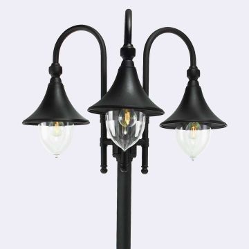 Norlys FIRENZE 830B Svietnik 3x9W/E27 IP54