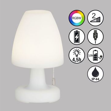 Fischer&Honsel Termoli 850250 Stolná lampa 2x1.5W/LED RGBW 170lm IP44