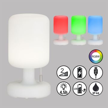 Fischer&Honsel Termoli 850253 Stolná lampa 2x1.5W/LED RGBW 170lm IP44
