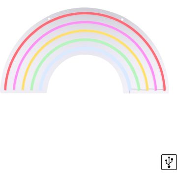 Paul Neuhaus NEON-RAINBOW 85024-70 Stena svietidlo 1x10,5W/LED multikolor 9lm ip20