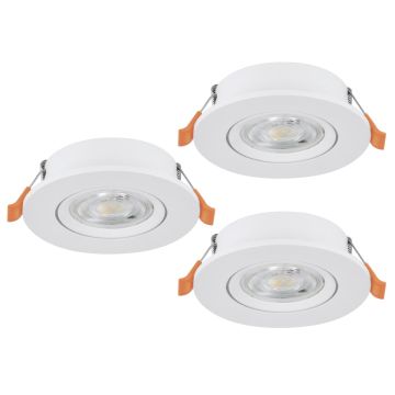 Eglo BARRANCO 902262 Vstavané downlight svetlo 3x4.5W/LED 2700K, 4000K, 6500K 3X450lm ip20