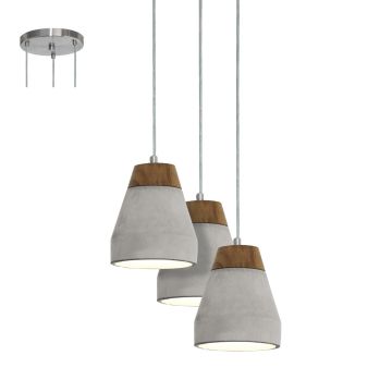 Eglo TAREGA 95526 Závesná lampa 3x60W/E27