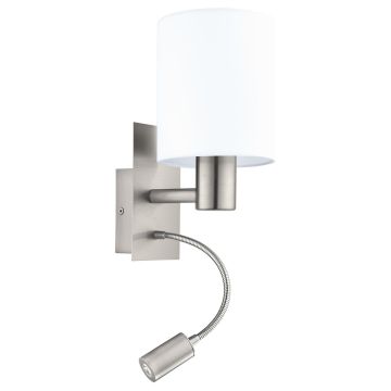 Eglo PASTERI 96477 Stena svietidlo 1x40W/E27 + 1X3,5W/LED 380LM
