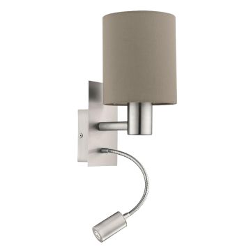Eglo PASTERI 96478 Stena svietidlo 1x40W/E27 + 1X3,5W/LED 380LM