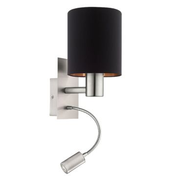 Eglo PASTERI 96483 Stena svietidlo 1x40W/E27 + 1X3,5W/LED 380LM