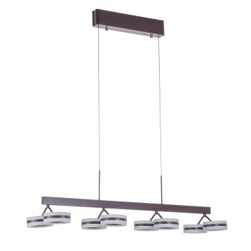 Italux METIS AD16002-8A COFFEE Závesná lampa 8x4,8W/LED IP20