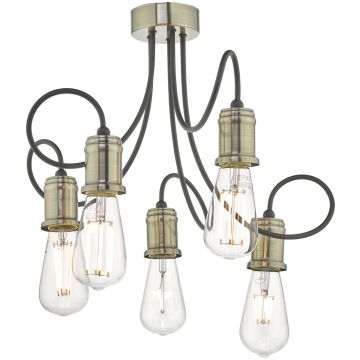 Dar Lighting ALZBET ALZ5475 Stropná lampa 5x60W/E27