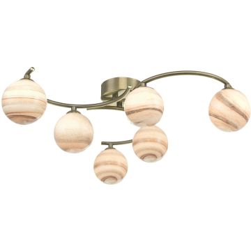 Dar Lighting ATIYA ATI6475-07 Stropná lampa 6x40W/G9