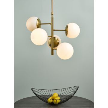 Dar Lighting BOMBAZINE BOM0535 Závesná lampa 5x40W/E14