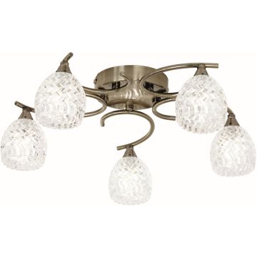 Endon BOYER BOYER-5AB Stropná lampa 5x33W/G9 IP20
