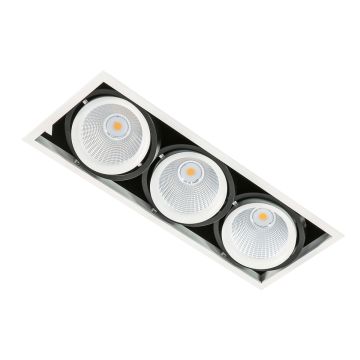 Italux VERTICO GL7108-3/3X18W 3000K WH+BL Vstavané downlight svetlo 3x18W/LED 4200LM IP20