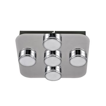 Italux MARCEL HD-4011N-05-9051D CH Stropné svietidlo 5x5W/LED