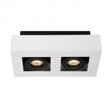 Italux CASEMIRO IT8001S2-WH/BK Natáčané downlight svetlo 2x50W/GU10