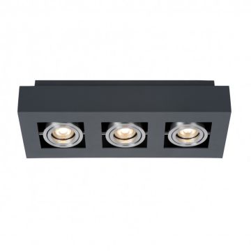 Italux CASEMIRO IT8002S3-BK/AL Natáčané downlight svetlo 3x50W/GU10