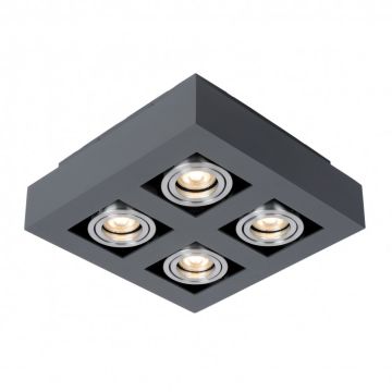 Italux CASEMIRO IT8002S4-BK/AL Natáčané downlight svetlo 4x50W/GU10