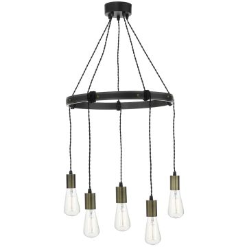 Dar Lighting IVAN IVA0531 Závesná lampa 5x60W/E27 IP20