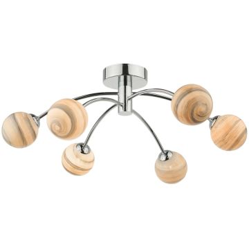 Dar Lighting IZZY IZZ0650-07 Stropná lampa 6x40W/G9