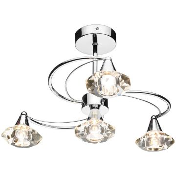 Dar Lighting LUTHER LUT0450 Stropná lampa 4x40W/G9